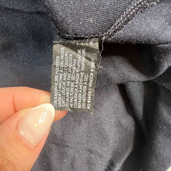 Club Monaco Dress Spagetti Strap Size S Navy Blue Double Layered Cinched Waist - Picture 6 of 11